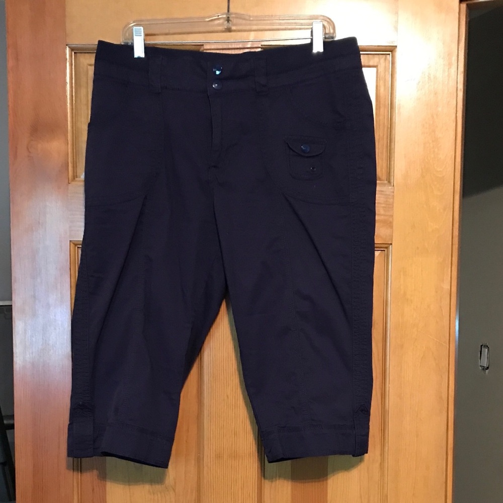 Navy blue skimmer pants